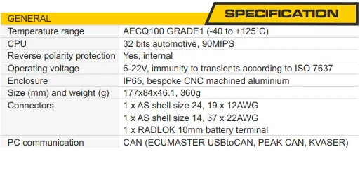 Ecumaster PMU16 Autosport - Power Management Unit 16 Autosport